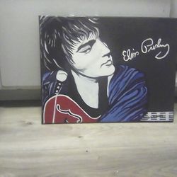 Elvis Presley Painting Artist Suzanne Verhaag 