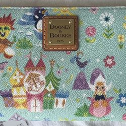 Dooney & Bourke Disney Small World Wristlet Clutch Wallet