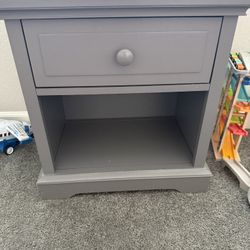 Gray Toddler Night Stand 