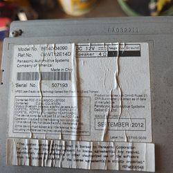 Original 2013 Toyota Tacoma Stereo