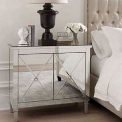 Scott Living Mirrored Accent Table