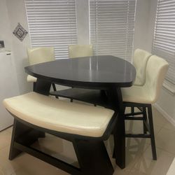Kitchen Sturdy Table And Chairs Set 