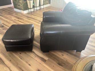 Chair and footrest