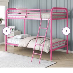 Twin Bunk Bed Pink