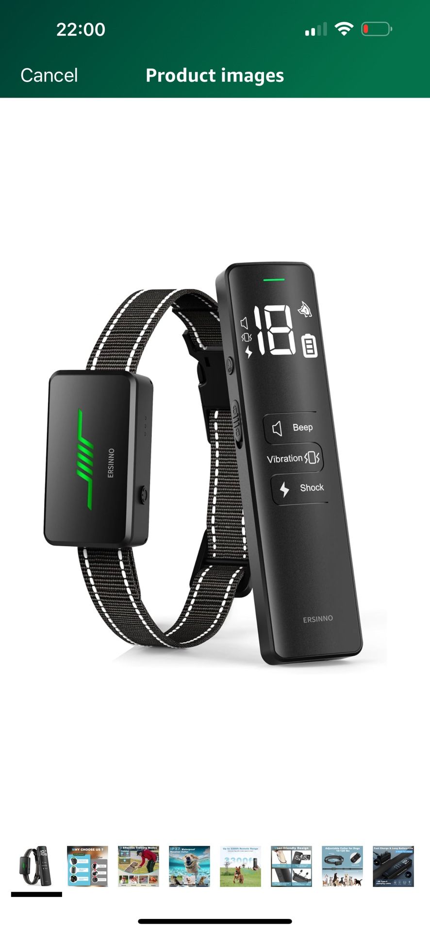 Brand New Dog Shock Collar with Remote Control - 3300Ft Dog Training Collar with Waterproof, Rechargeable Electronic bark Collar
