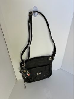 Roma Leather Concealment Purse Black