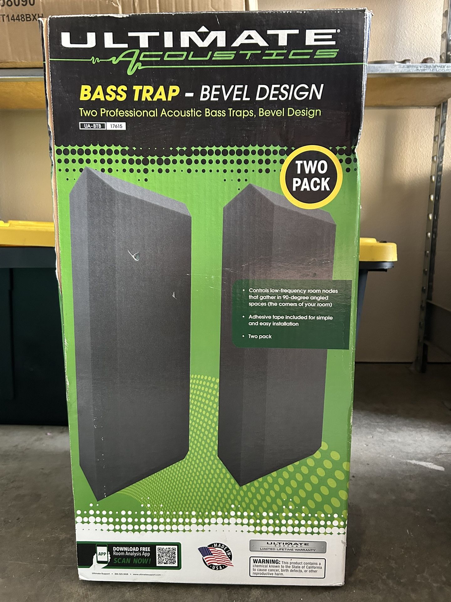 Ultimate acoustics BASS TRAP - BEVEL DESIGN set of 2