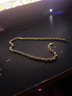 Gold Rope Chain 24 in