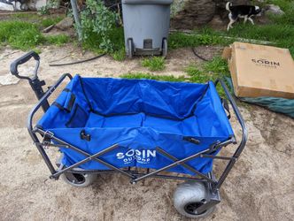 Sorin Outdoor Heavy Duty Collapsible Foldable  Beach Cart