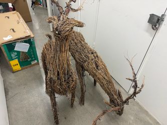 Light Up Reindeer Made of Twig