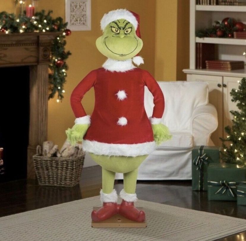 Life Size 5.74 Ft Dancing Animated The Grinch Christmas Decoration