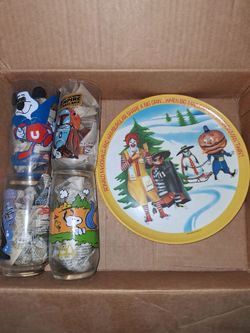 Plates and glasses