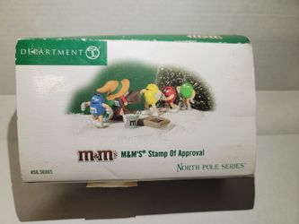 Dept 56 Stamp Of Approval M&M Christmas Display 