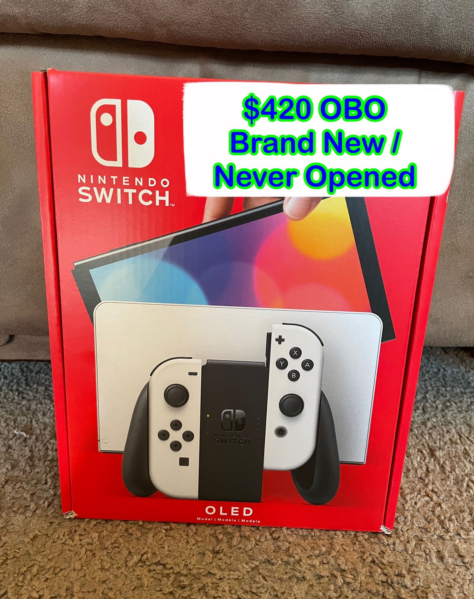 Nintendo Switch OLED (white) , Brand New - $420 OBO