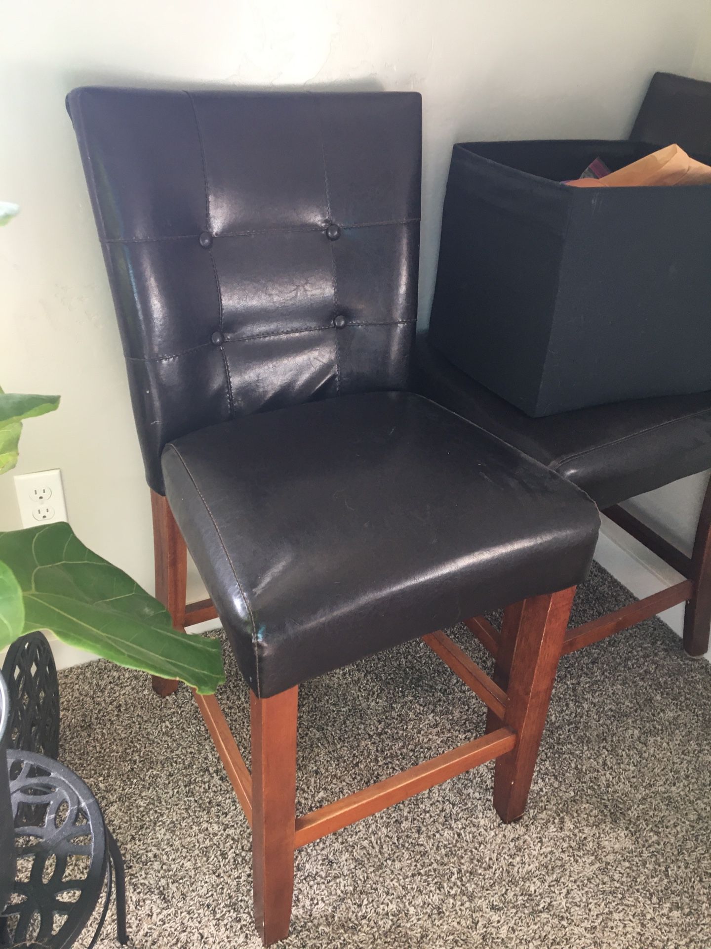 Leather And Wood Bar Stools for Sale in Boise, ID OfferUp
