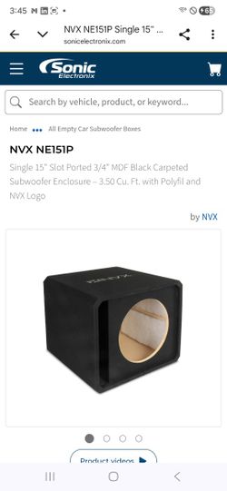 Nvx 15 In Subwoofer Box