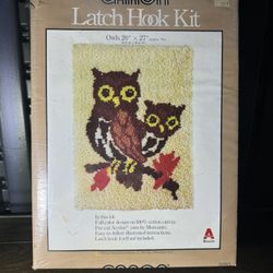 Vintage Caron “Owl” Latch-Hook Kit