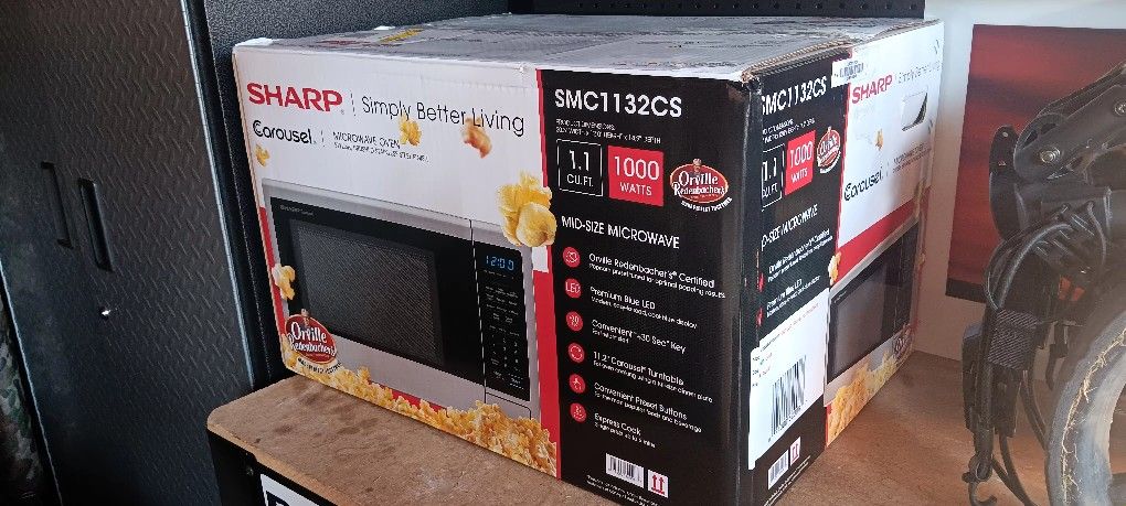 Sharp Stainless Steel Microwave