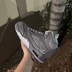 Jordan 5 Wolf grey size 8