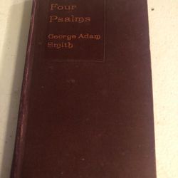 Four Psalms Antique Book