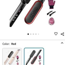 NEW - TYMO Ring Plus Ionic Hair Straightener Brush