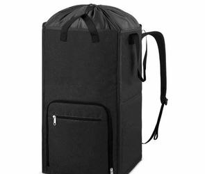 Black Laundry Backpack Bag with Straps