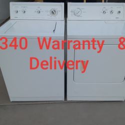SET  KENMORE  HEAVY DUTY WARRANTY & DELIVERY