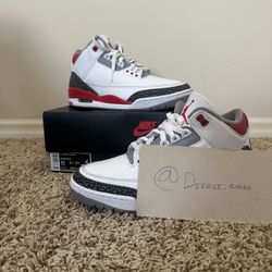 Jordan 3 Retro “Fire Red” Size 11