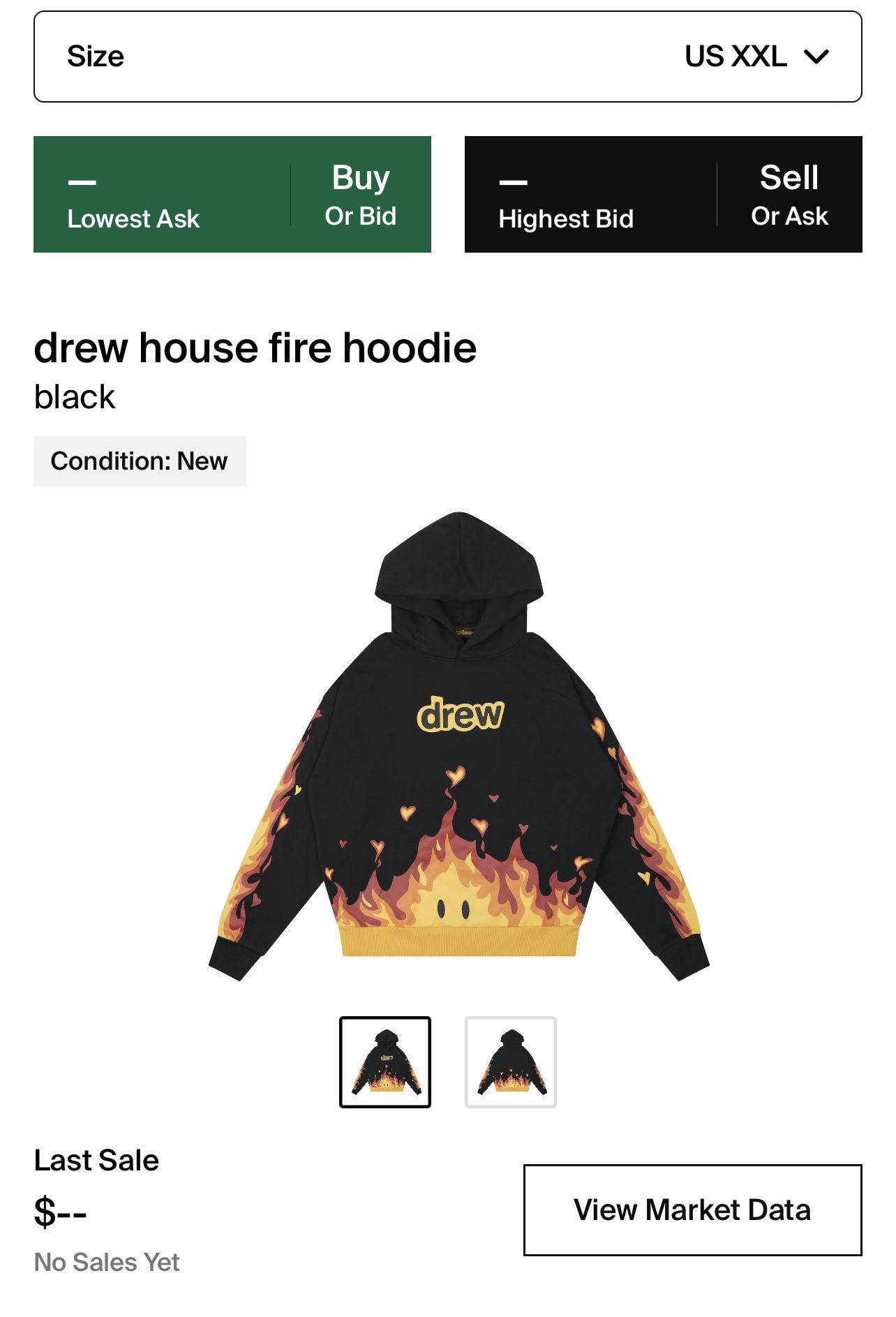 Drew House Fire Hoodie Black – Off Kicks