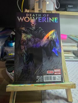 2014 marvel Comics Death of Wolverine  4 of 4 Chromiun cover