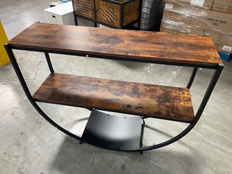 U-HOMY 43-Inch 3-Tier Console Table with Shelves
