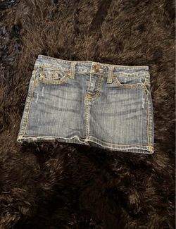 Papaya Jean Skirt