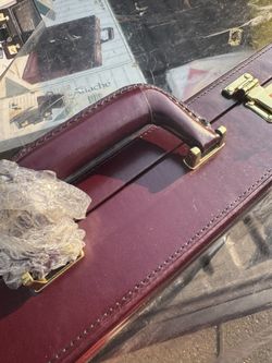 Vintage Attaché Scano Briefcase Top Grain Leather 