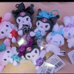 Kurumi, My Melody, Cinnamoroll Small Plush Toy Variety