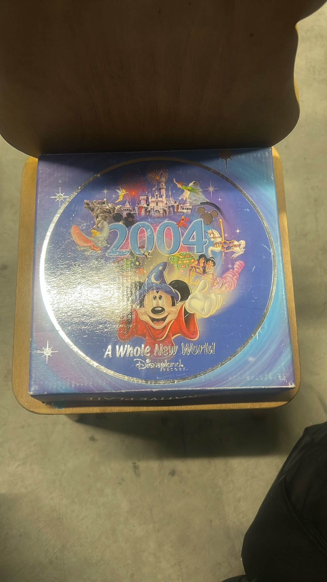 Disney Disneyland Resort 2004 A Whole New World Decorative Plate Mickey Mouse Fantasia