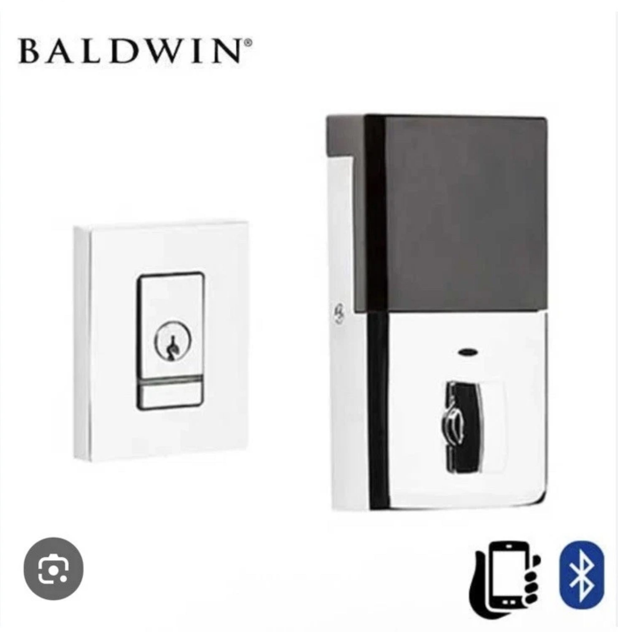 Baldwin 8220.260.B Evolved Contemporary Deadbolt Brass Chrome 