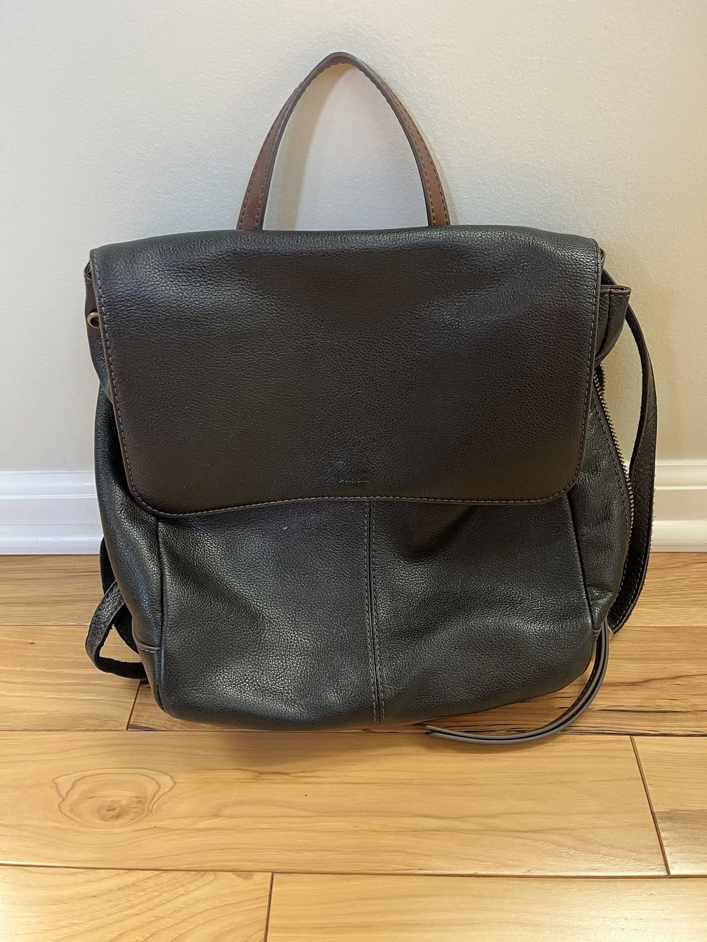 Fossil Leather Backpack Purse