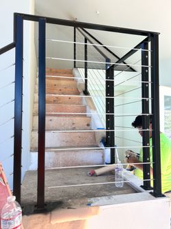 Cable handrails