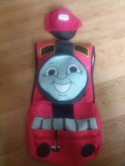 Thomas the Tank Engine youth smock style costume with hat