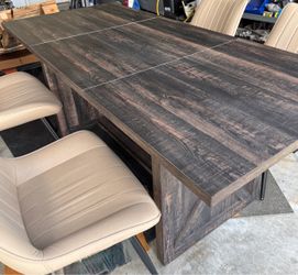 Dark Wood Dining Table