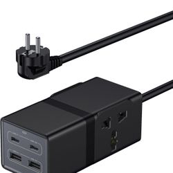 European Travel Plug Adapter, VatFott 65W 