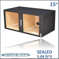 Black Large 15" Dual Sealed Sub Box