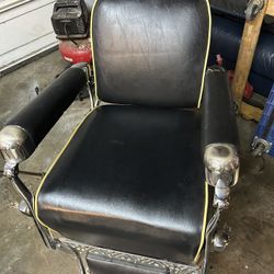 Koken Barber Chair Newer Upholstery 