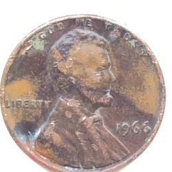 1966 Lincoln Penny No Mint Mark!