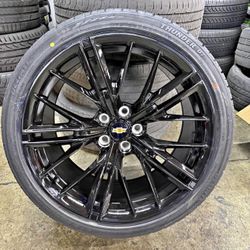 Chevy Camaro Mesh Style Gloss Black 20" Staggered Wheels & Tires Package Deal, WE FINANCE