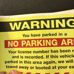 No Parking Stickers (50)