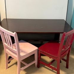 Children's Writing Desk and Chairs