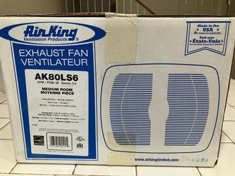 AK80LS6 Air King Bathroom Exhaust Fan *New*
