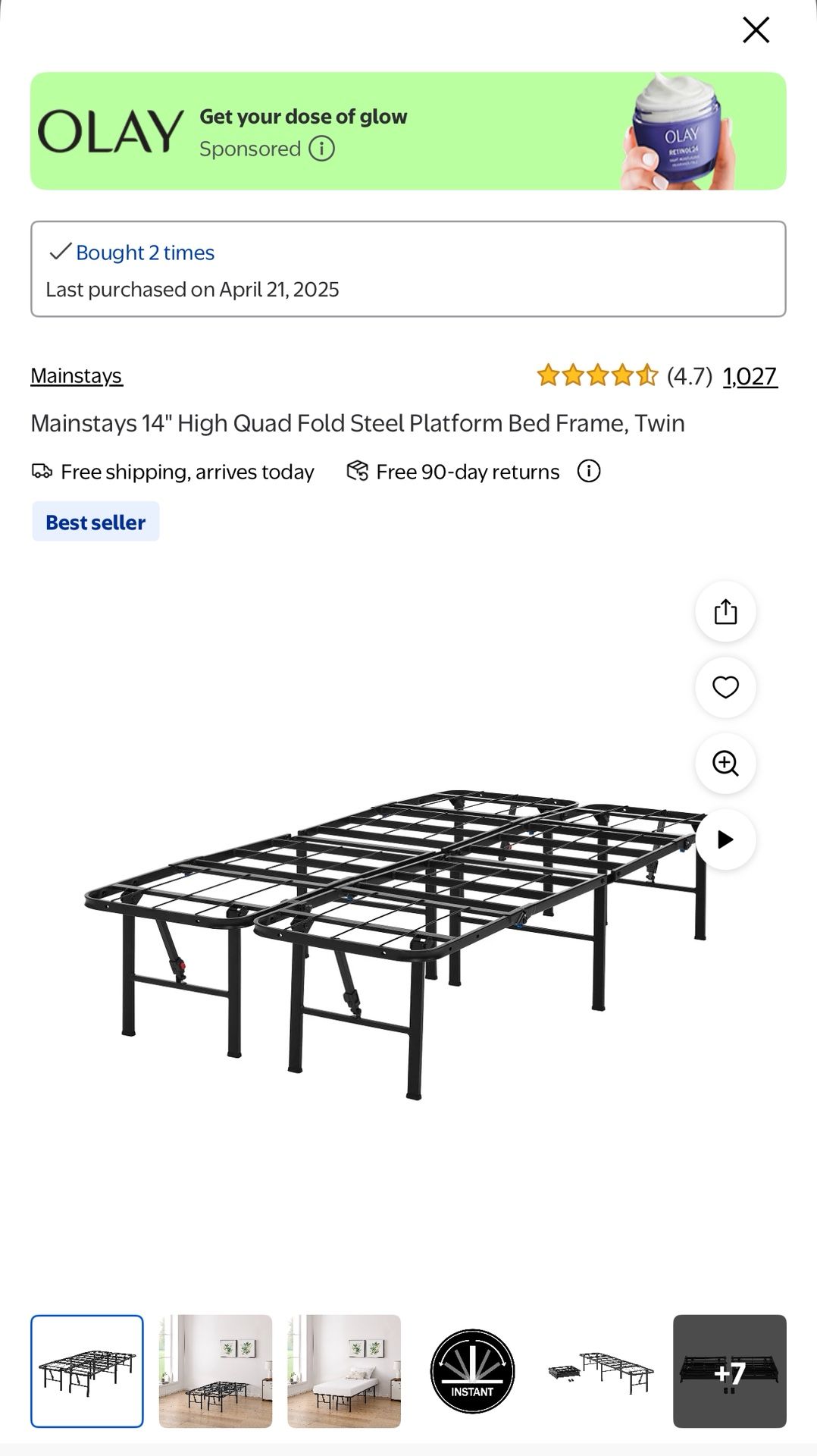 Twin Memory Foam Mattress And Bed Frame