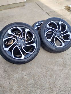 RIMS WHEELS, 245/45/19  CHEVY TRAILBLAZER, CHEVY TRAX, CHEVY  Equinox BOLT PATTERN 5X115 NEW RIMS NEW TIRES